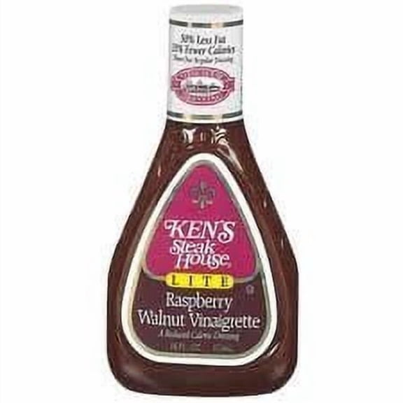 Raspberry Walnut Vinaigrette LITE Dressing - 16 Oz (2-Pack) By