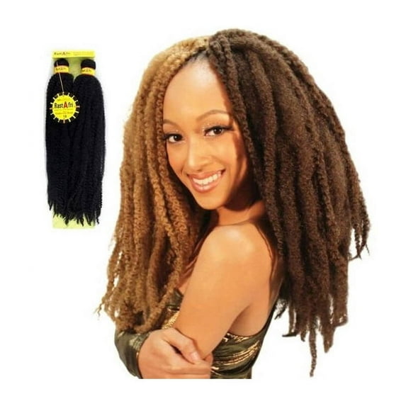 RastAfri Malibu Afro Kinky 14" 2 PACK, COLOR D.RED