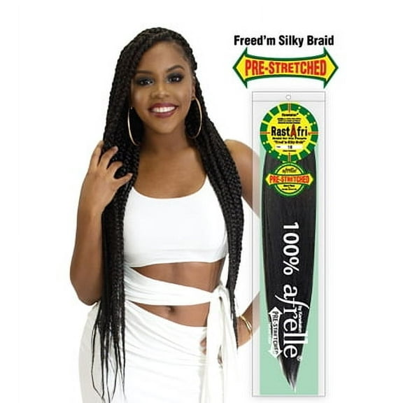 RastAfri Pre-Stretched Silky Braiding Hair, 2 PACK, F.TROPICAL BERRY