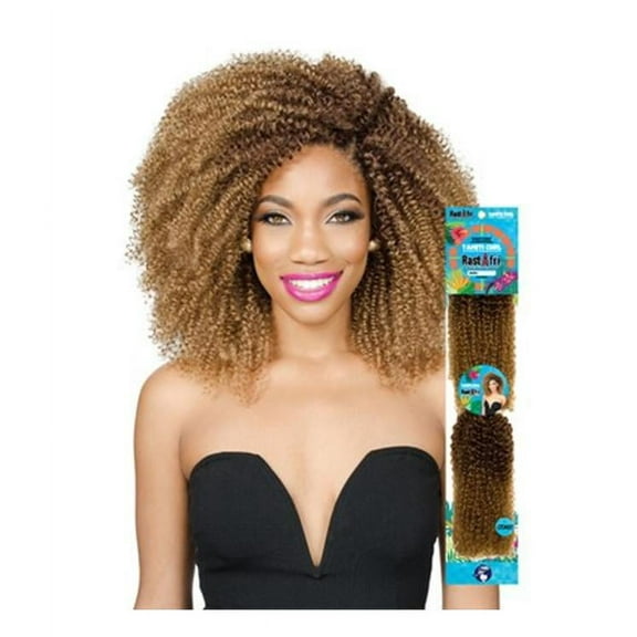 RastAfri Tahiti Curl Crochet Hair Single Pack, Color 1B