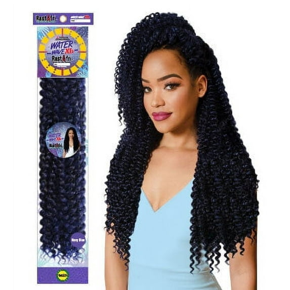 RastAfri Water Wave Hair XL 2 PACK COLOR 1B