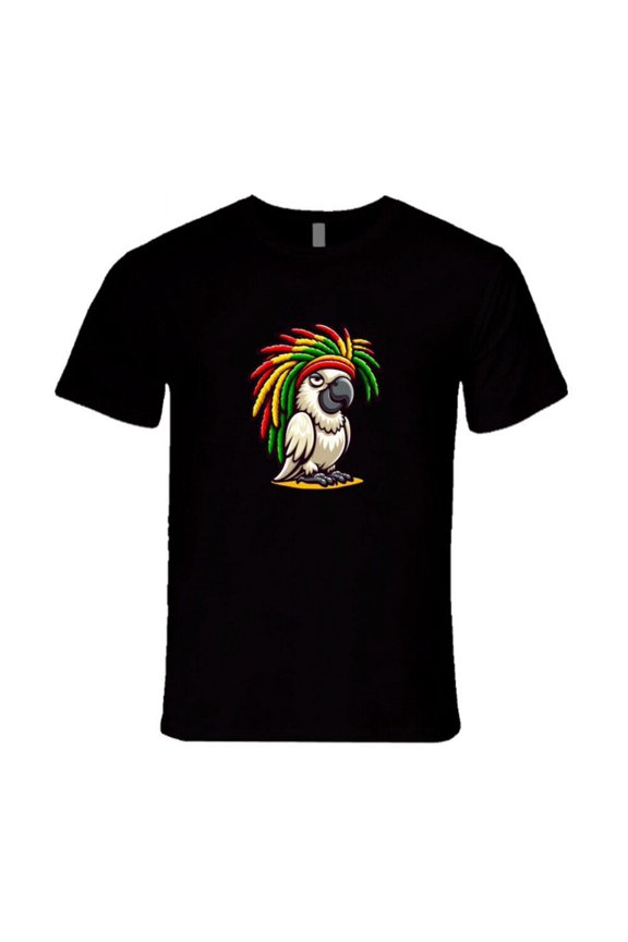 Rasta Cockatoo Pet Parrot Bird Lovers Gift Funny Dreadlocks Jamaican T Shirt
