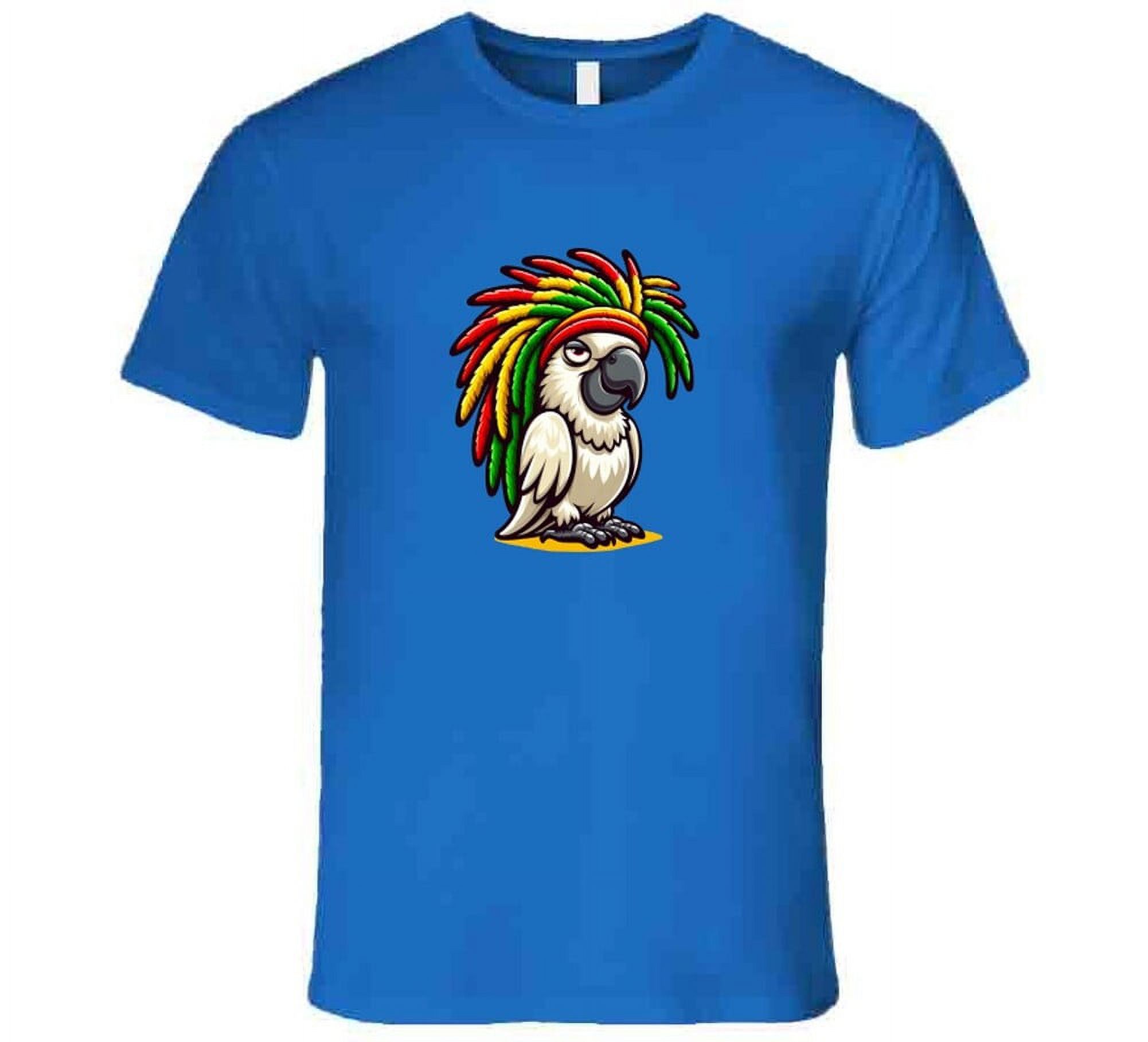 Rasta Cockatoo Pet Parrot Bird Lovers Gift Funny Dreadlocks Jamaican T