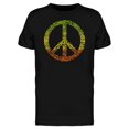 thumbnail image 1 of Rasta Colored Peace  T-Shirt Men -Image by Shutterstock, Male 3X-Large, 1 of 2