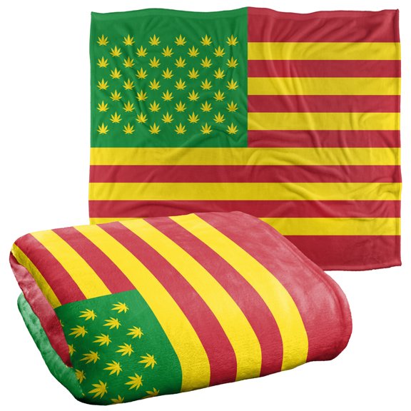 Rasta Flag Silky Touch Super Soft Throw Blanket, 50"x60"
