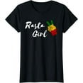 thumbnail image 1 of Rasta Girl Rastafari Roots Reggae Music Peace Hippie T-Shirt, 1 of 4