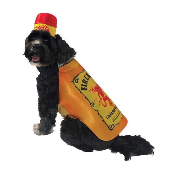Rasta Imposta Adult Fireball Bottle Dog Costume - Size X Small/Small - Orange