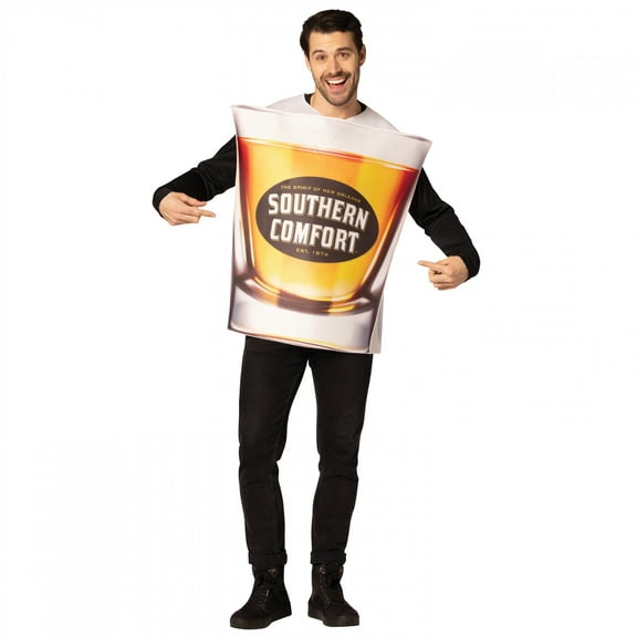 Rasta Imposta Adult Southern Comfort Shot Glass Costume - Size One Size Fits Most - Yellow