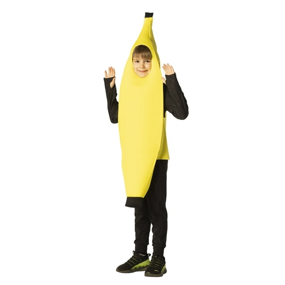 Rasta Imposta Banana Halloween Costume, Yellow, Child Size 7-10, Unisex