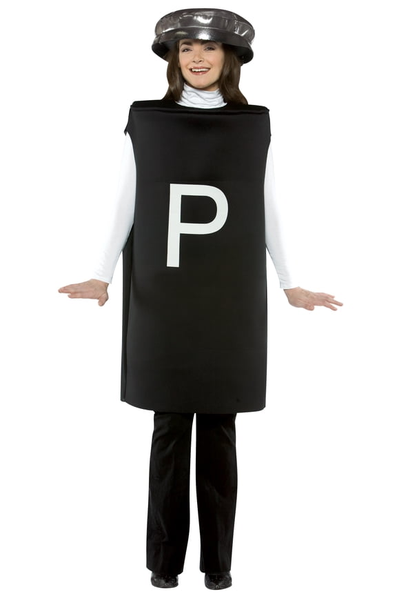 Black Pepper Shaker Halloween Costume, Adults, One Size Fits Most