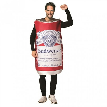 Rasta Imposta Budweiser Vintage Beer Can Costume, Unisex Adult, One Size Extra Large, (1481)
