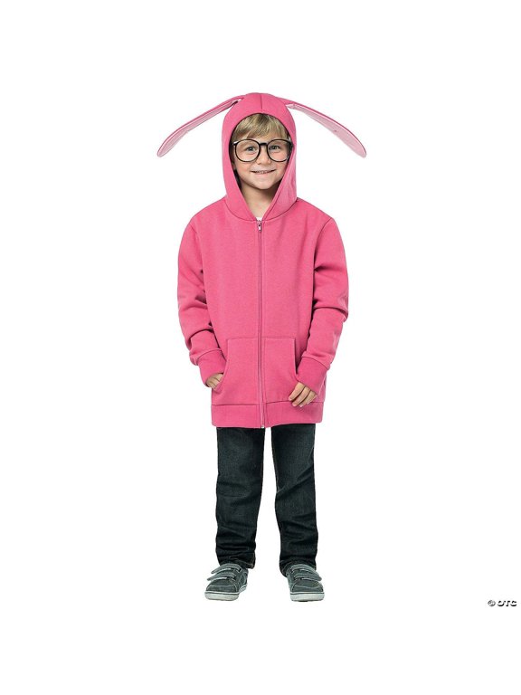 Bunny Hoodie Boy's Halloween Fancy-Dress Costume for Child, One Size