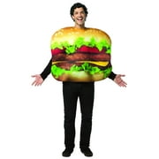Rasta Imposta Cheeseburger Men's Halloween Fancy-Dress Costume for Adult, One Size Multi Color