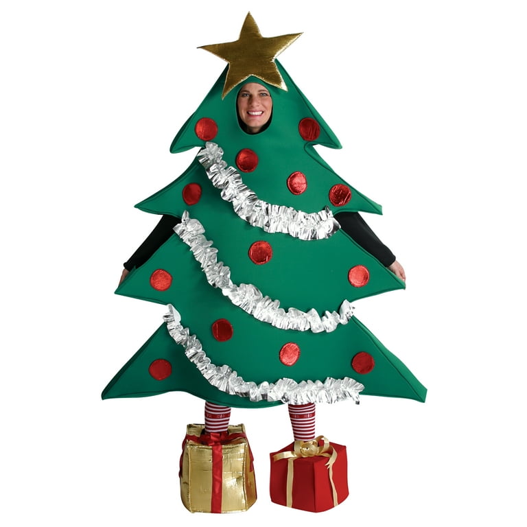 Christmas Tree Costume Adult Green One Size Tunic Christmas Tree Costume Adult Green One Size Tunic