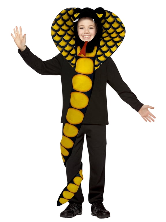 Cobra Snake Fancy-Dress Costume for Child Boys, Child Size 7-10
