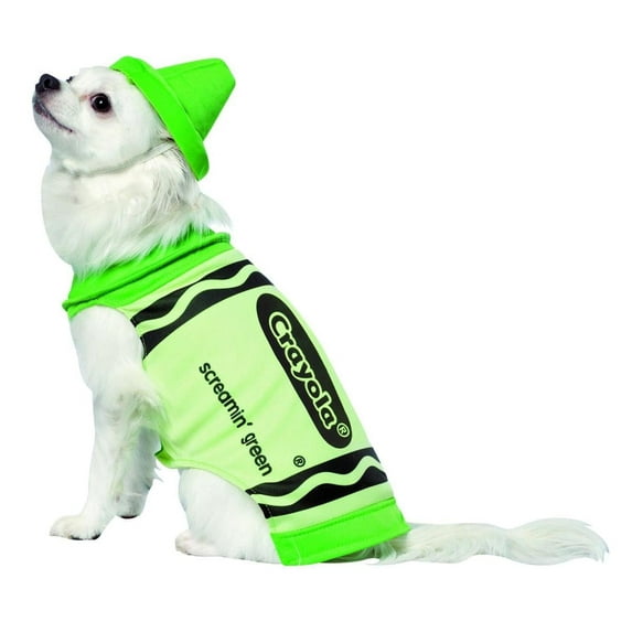Rasta Imposta Crayola Screamin' Green Pet Dog Costume X-Small Unisex