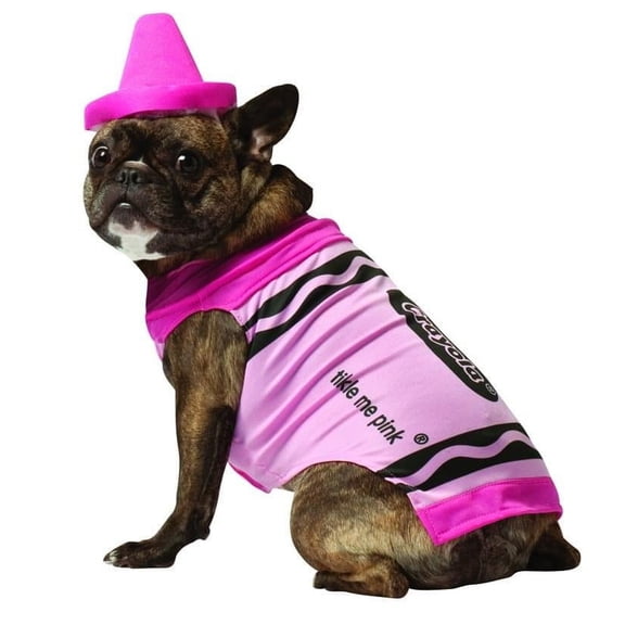 Rasta Imposta Crayola Tickle Me Pink Pet Dog Costume X-Small Unisex