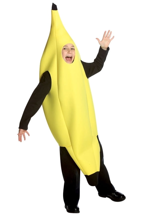 Deluxe Banana Boy's Halloween Fancy-Dress Costume for Child, One Size, 7-10