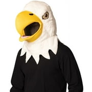 Rasta Imposta Eagle Mascot Head Halloween Costume, Men and Women, White and Yellow, One Size, R1237-OS