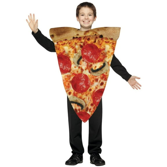 Rasta Imposta Funny Food Italian Pizza Slice Child Costume 7-10 Unisex