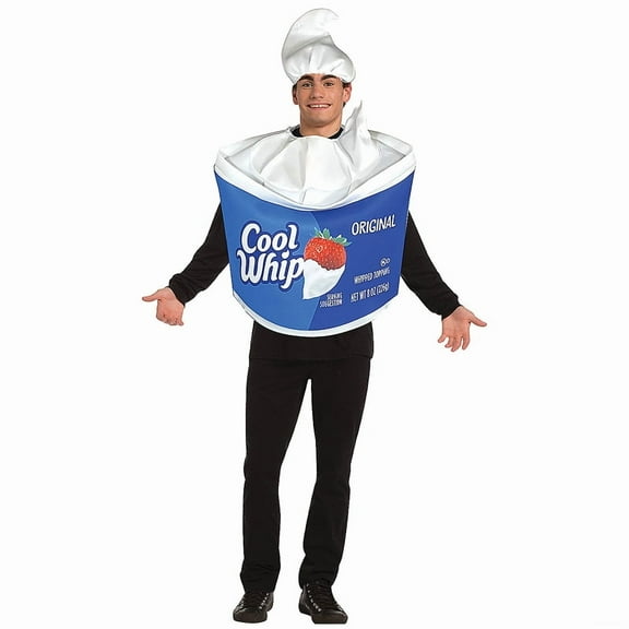 Rasta Imposta Kraft Cool Whip Costume Whipped Cream Food Mens Womens Dress Up Party Cosplay Halloween Costumes, Adult One Size