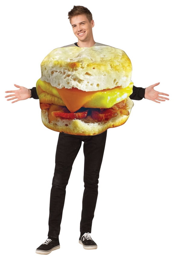 Adult Get Real Breakfast Sandwich Costume - One Size