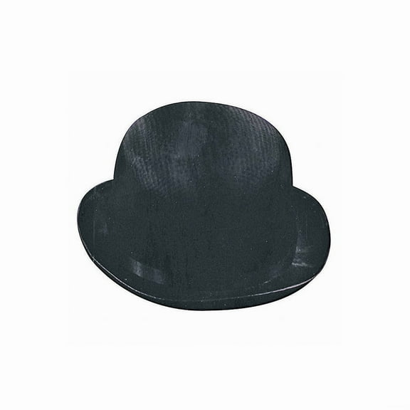 Rasta Imposta GC05BKMD Adult's Black Trans Silk Derby Hat - Medium