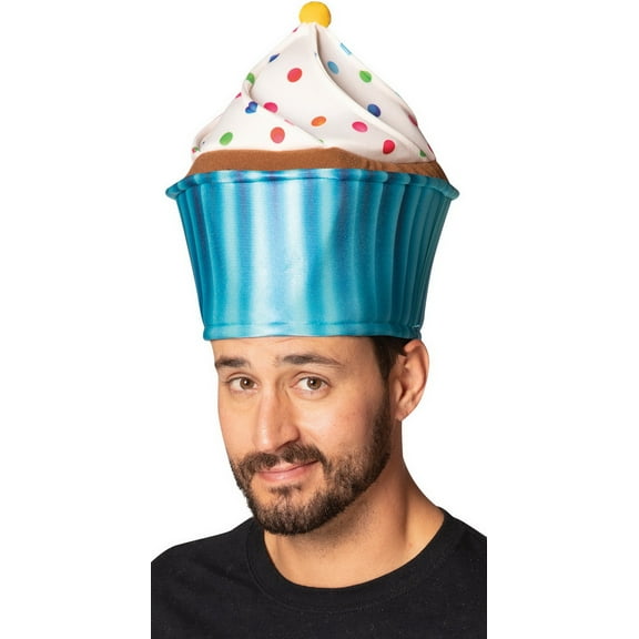 Rasta Imposta Adult Blue Cupcake Hat Costume - Size One Size Fits Most - Blue