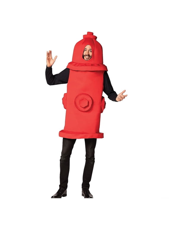 Adult Fire Hydrant Costume - One Size Fits Most