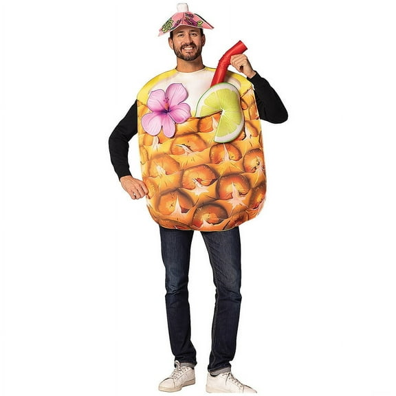 Rasta Imposta Adult Pineapple Cocktail Drink Costume - One Size Fits Most