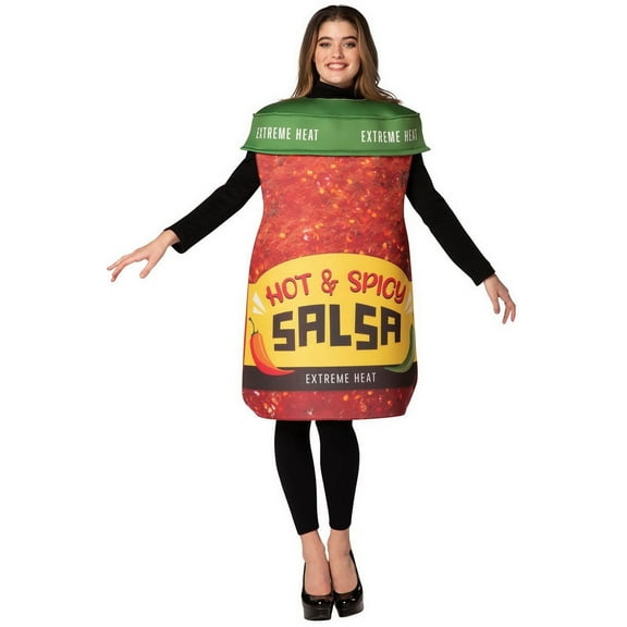 Rasta Imposta Hot & Spicy Salsa Jar Costume Mexican Party Costumes, Unisex, Adult One Size GC2003