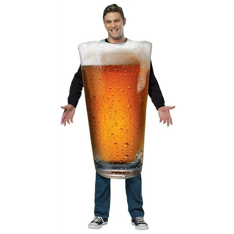Mens Pint Of Beer Costume Adult Male Halloween Mens Pint Of Beer Costume Adult Male Halloween