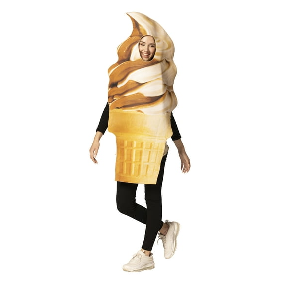 Rasta Imposta Get Real Soft Serve Ice Cream Cone Adult Halloween Costume, One Size, 1232