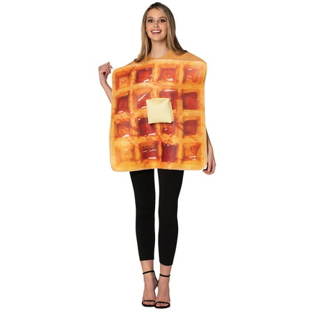 Rasta Imposta Get Real Waffle Halloween Funny Costume, Adult, Unisex, Beige