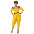 thumbnail image 1 of Rasta Imposta Golden Granny Yellow Sassy Halloween Costume with Wig, Adult, Size M/L, 1 of 3