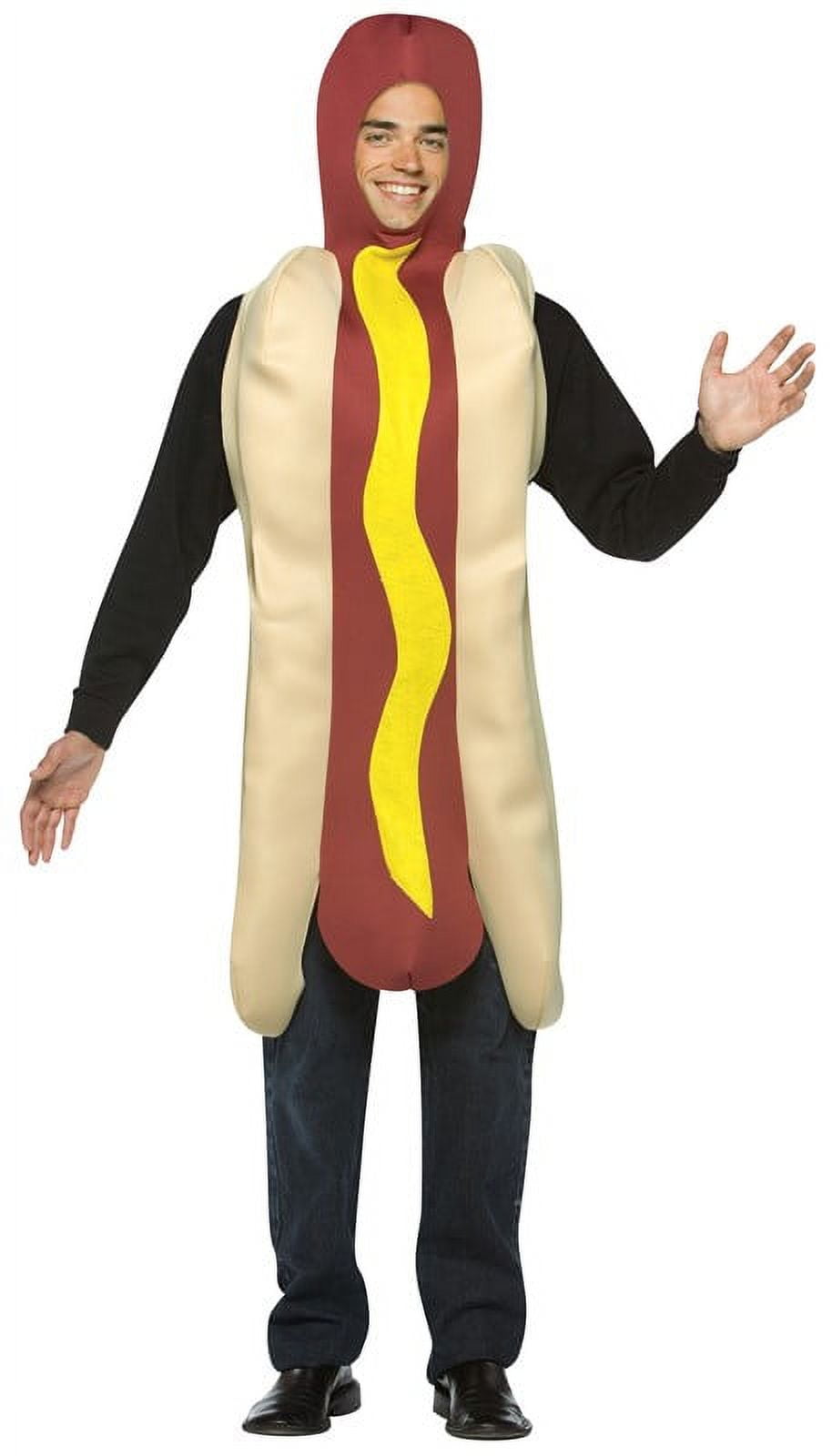 Rasta Imposta Hot Dog Halloween Funny Costume, Adult, Unisex, Multi-color