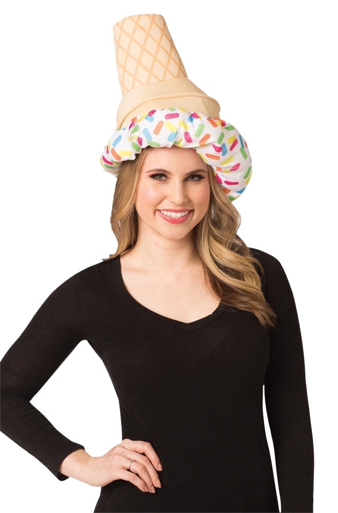 Rasta Imposta Ice Cream Cone Hat, One Size Fits Most Adults and Teens, Multicolor, Unisex