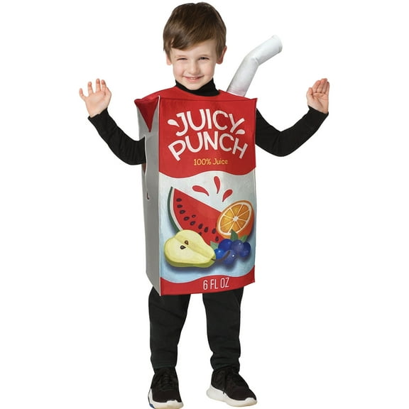 Rasta Imposta Juice Box Halloween Fancy-Dress Costume for Child, Little Boys One Size