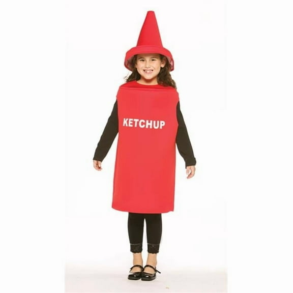 Rasta Imposta  Ketchup Halloween Costume, Unisex Child Size  7-10, Red