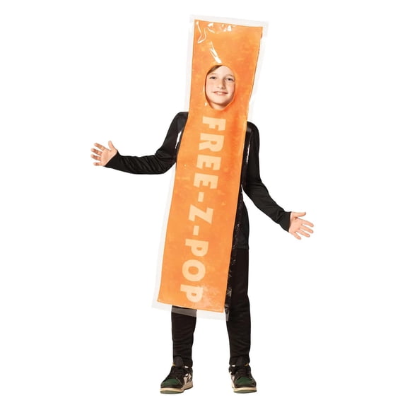 Rasta Imposta Kids' Free-Z-Pop Ice Orange Costume - Size Medium - Orange