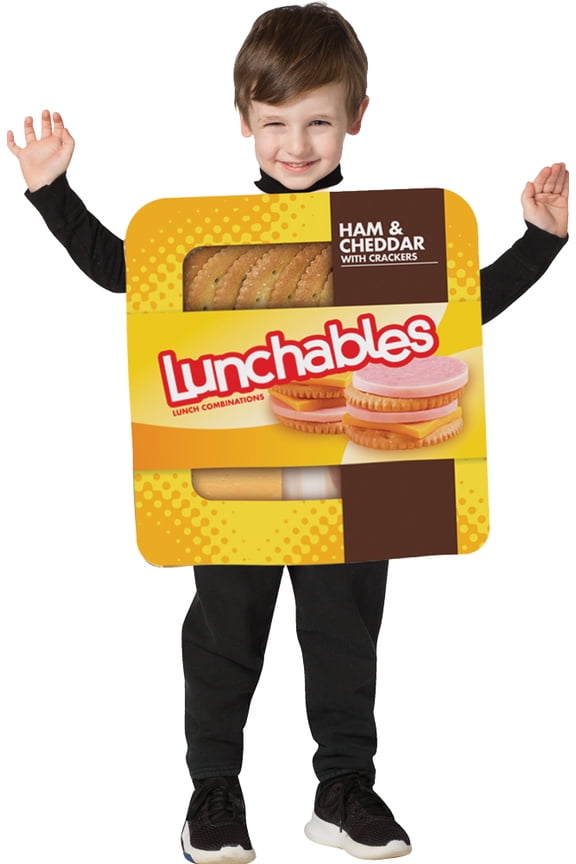 Kraft Lunchables Package Halloween Costume, Unisex Child Size 4-6