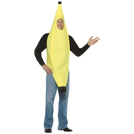 Rasta Imposta Lightweight Banana Adult Halloween Costume, Standard One Size, Yellow