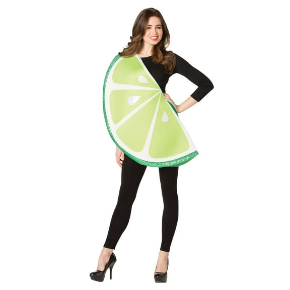 Rasta Imposta Lime Slice Party Halloween Costume, Lime Green, Adult Size # 6184