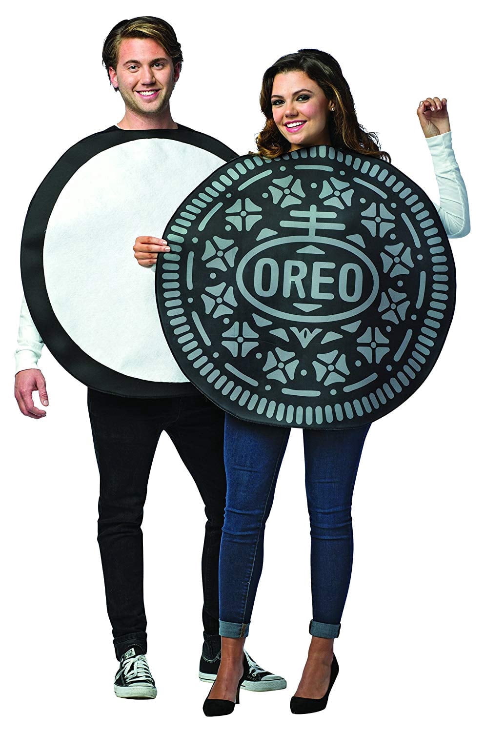 Rasta Imposta Oreo Cookie Couples Halloween Costume, Adult Size, Black and White