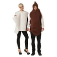 thumbnail image 1 of Rasta Imposta Poop and Toilet Paper Roll Halloween Adult Unisex Couple Costume, One Size, 1 of 5