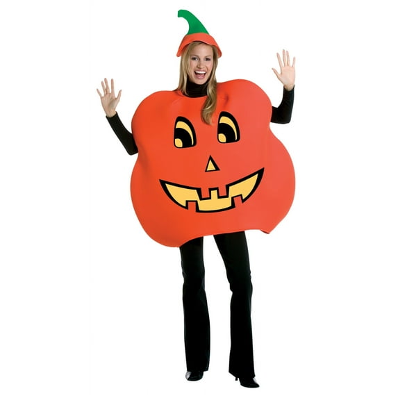 Rasta Imposta Pumpkin Women's Halloween Fancy-Dress Costume for Adult, One Size