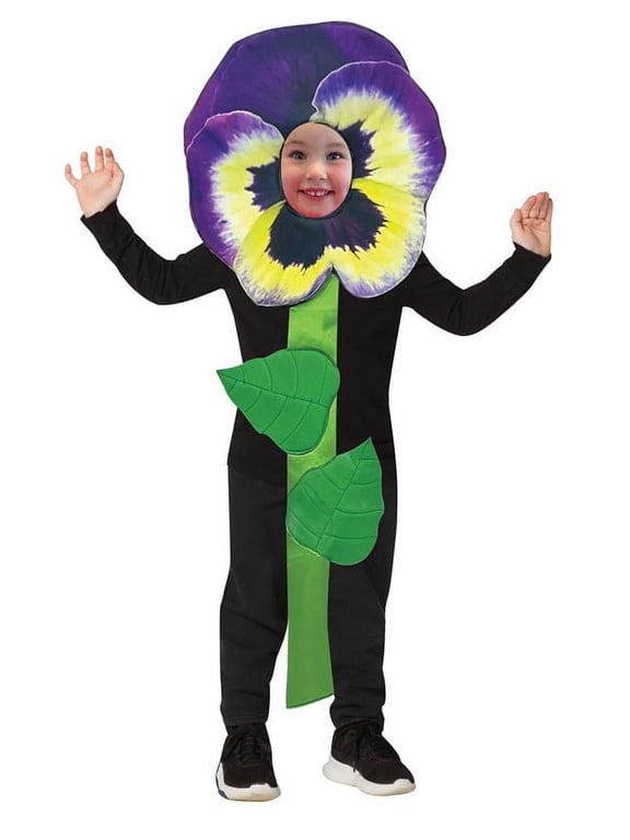 Purple Pansy Flower Halloween Costume, Girls and Boys, Purple, Child Size 3-6, 1167-36
