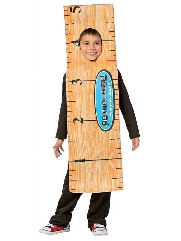 Ruler Kids Halloween Costume, Boys and Girls, Yellow, One Size, 6741-710