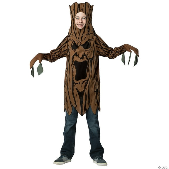Rasta Imposta Scary Tree Costume with Foam-Backed Tunic, Teens, Size 10-12