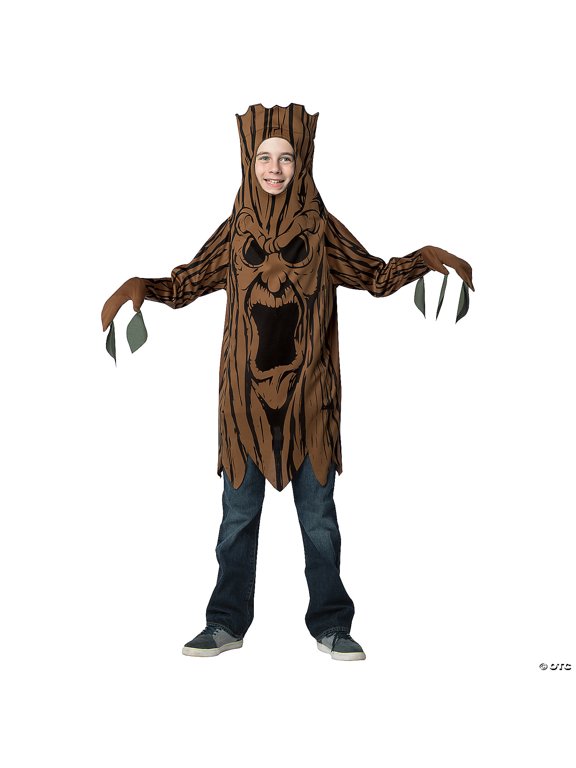 Rasta Imposta Scary Tree Costume with Foam-Backed Tunic, Teens, Size 10-12